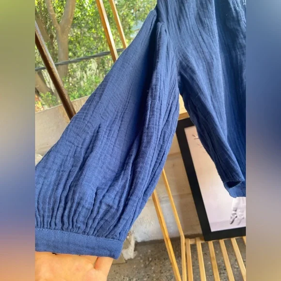 100 % Cotton Crinkle Double Gauze Tops. Size - M (Fit up to L) - Picture 5 of 7